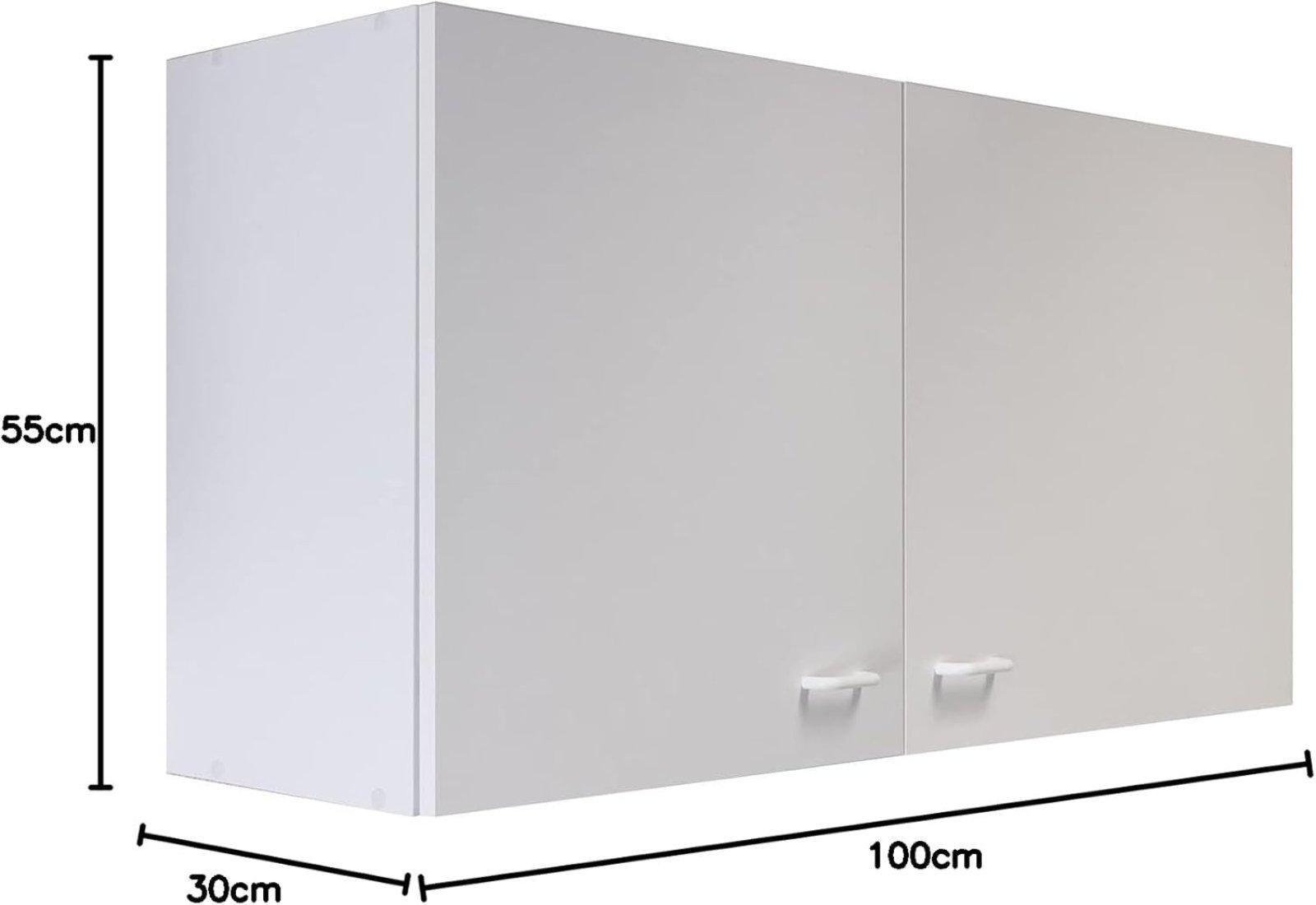 Küchen-Hängeschrank 2-türig in Weiß - Bild 3