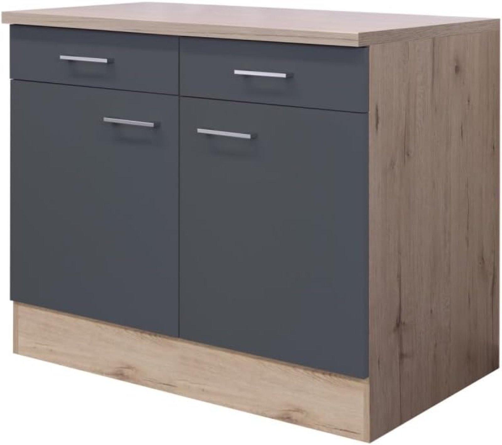Küchenunterschrank Basaltgrau 100 cm