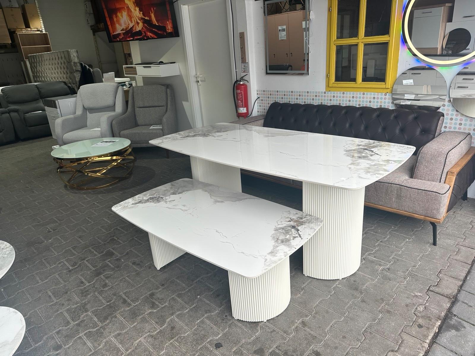 Hochwertiger Esstisch in Marmoroptik 180 cm