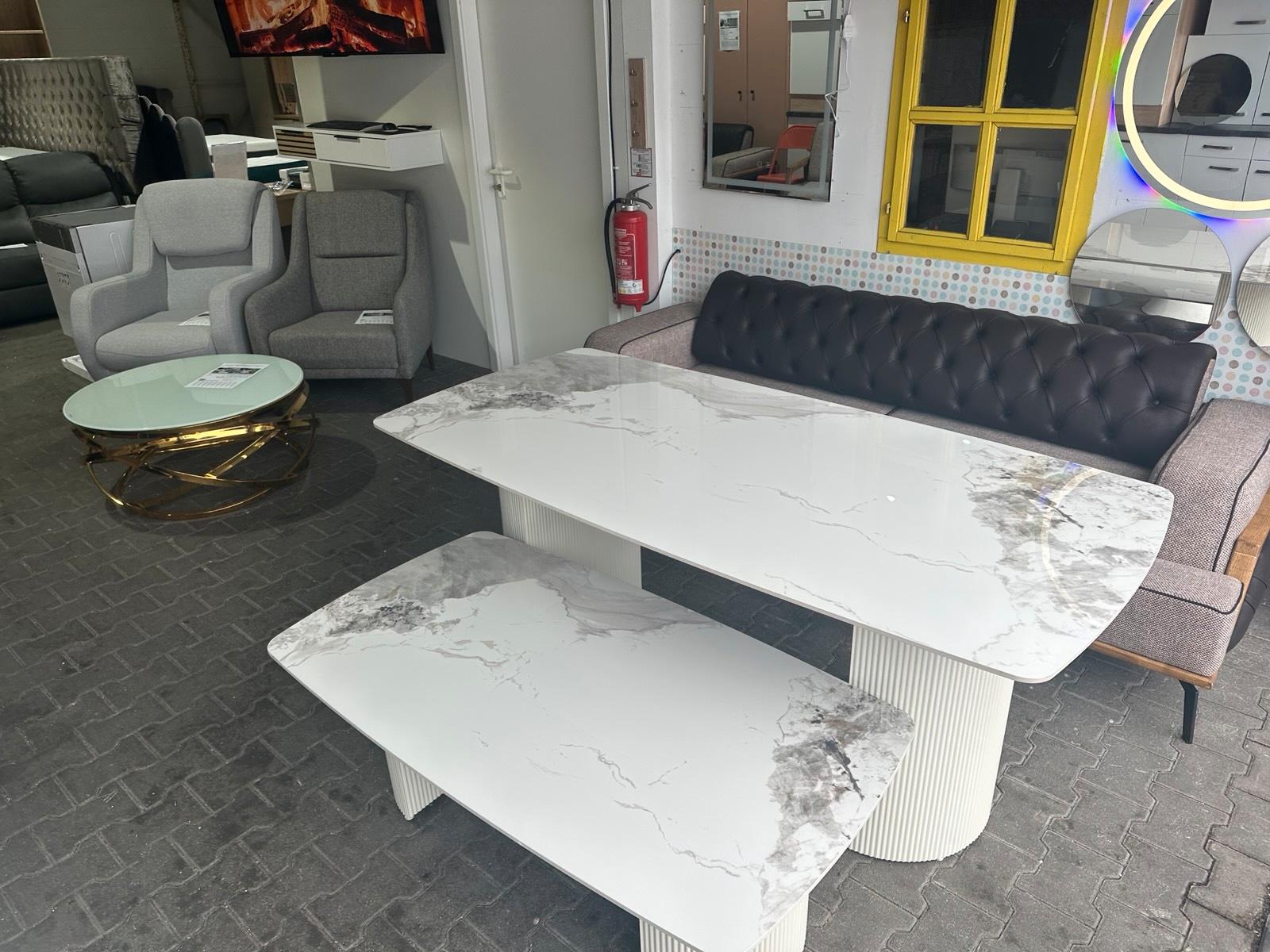 Hochwertiger Esstisch in Marmoroptik 180 cm - Bild 2