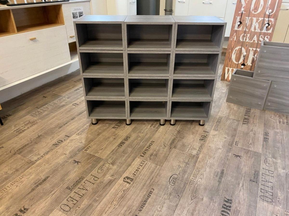 Bücherregal Sangallo Grau mit 12 Fächern - Bild 3