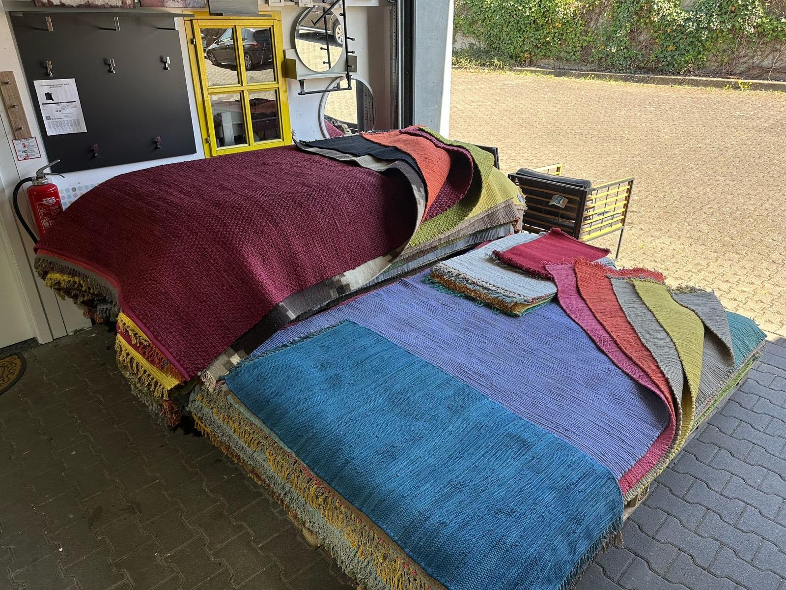 Baumwollteppich 200 cm x 300 cm in Farben