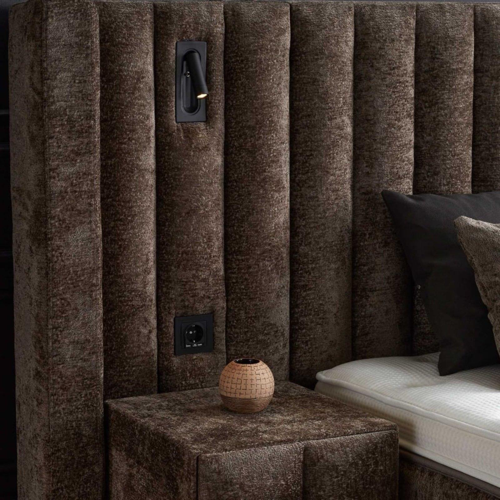 Luxuriöses Boxspringbett 160x200 cm in Brown - Bild 7