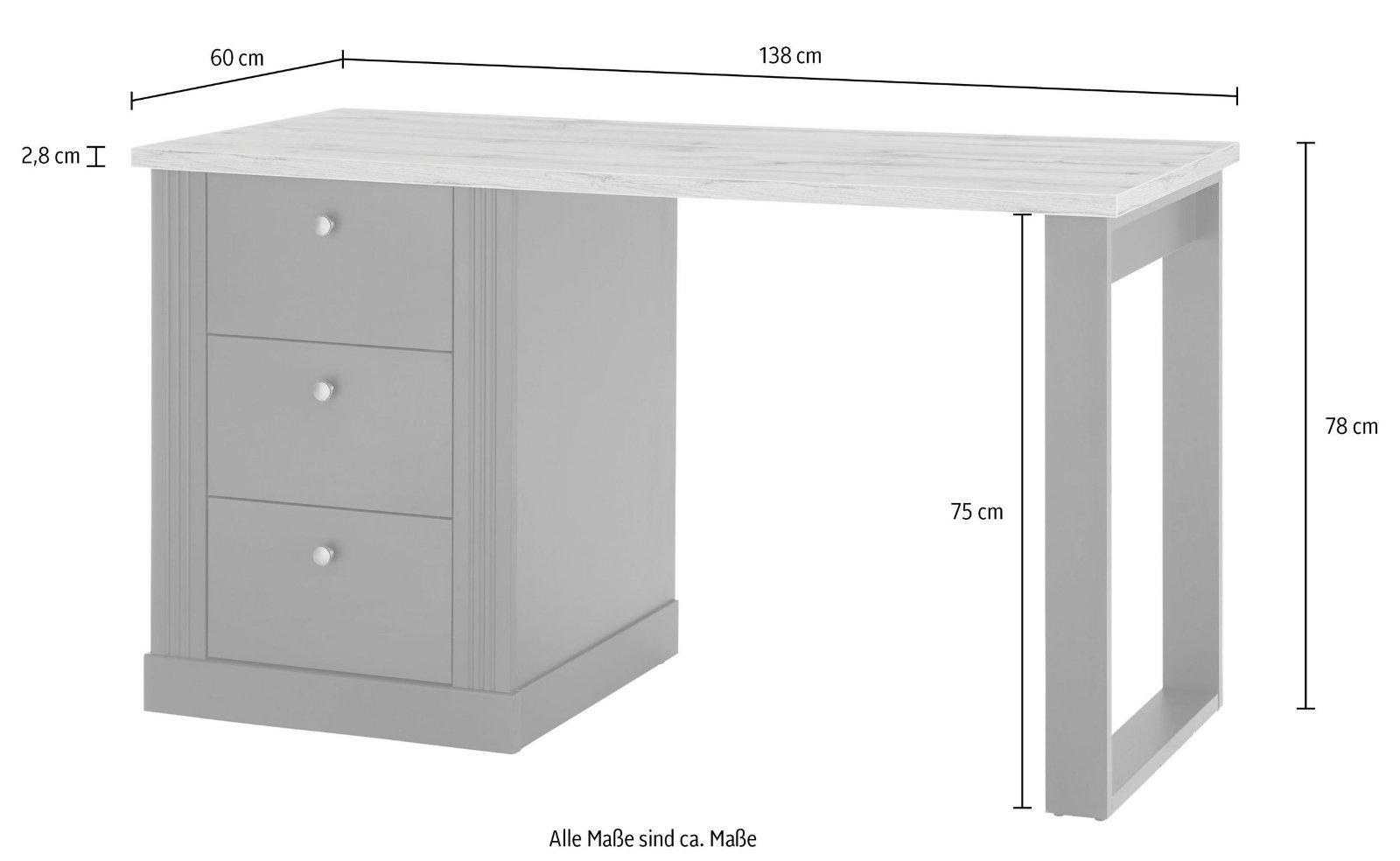Schreibtisch im Landhausstil, 138 cm - Bild 5