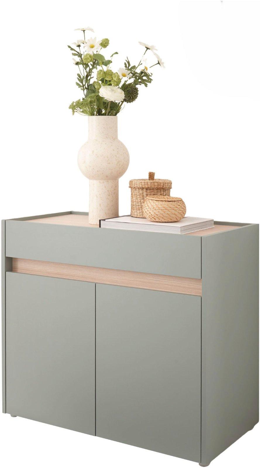 Moderne Kommode mit 2 Türen und Schubkasten - Bild 2