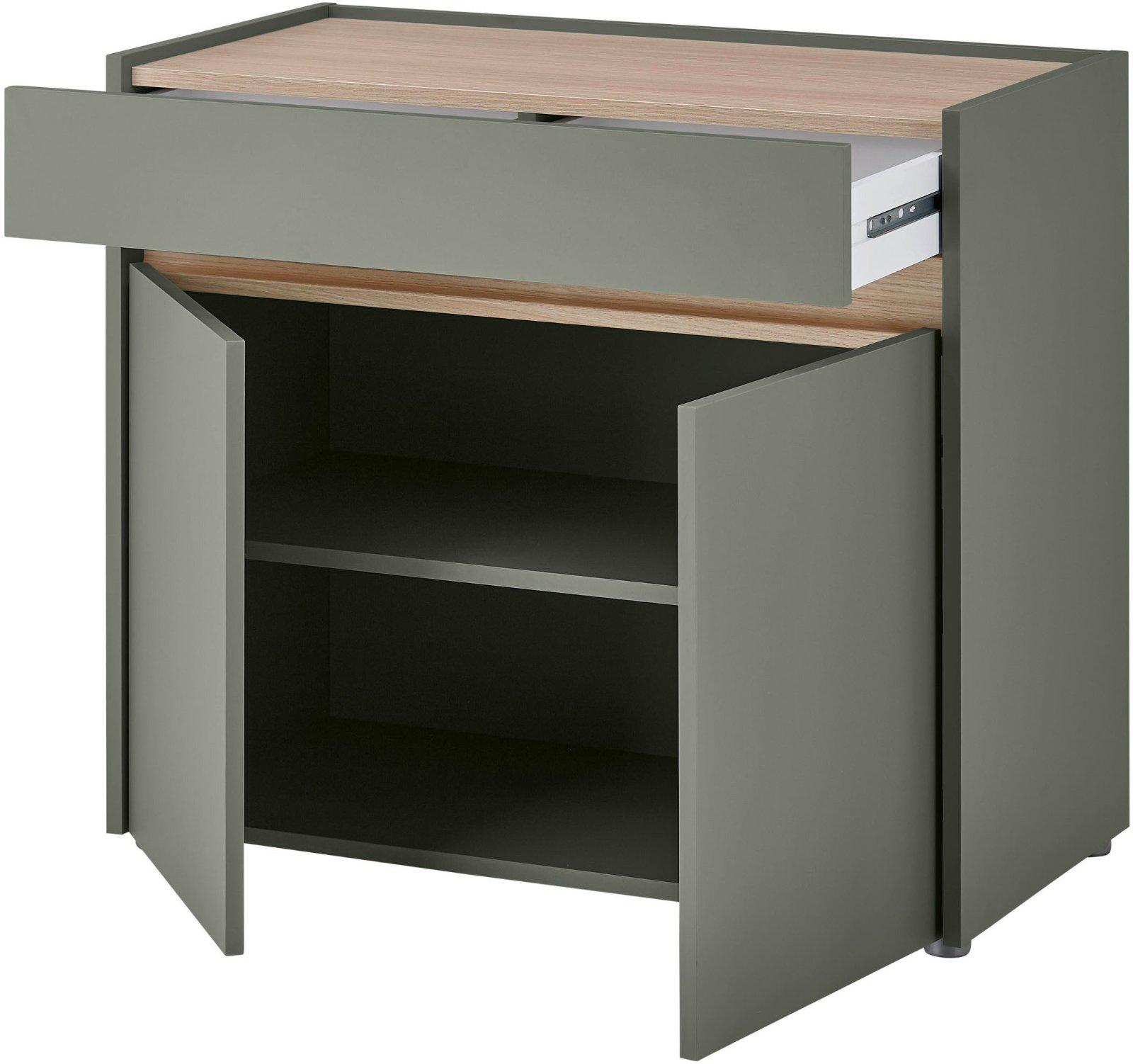 Moderne Kommode mit 2 Türen und Schubkasten - Bild 3