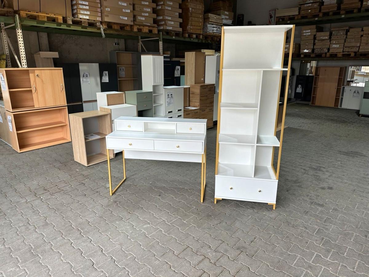 Modernes Schreibtisch-Set mit Bücherregal - Bild 2