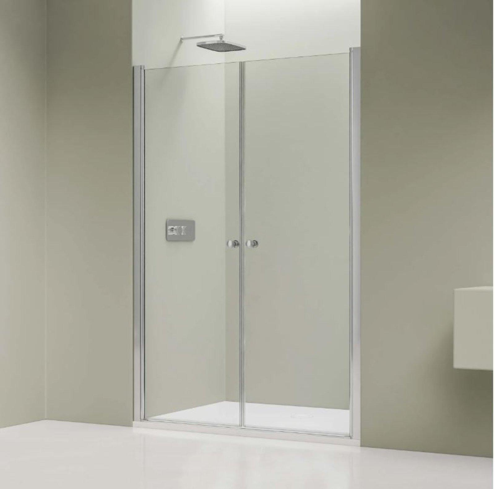 Elegante Nischendusche mit Doppelpendeltüren - Bild 2