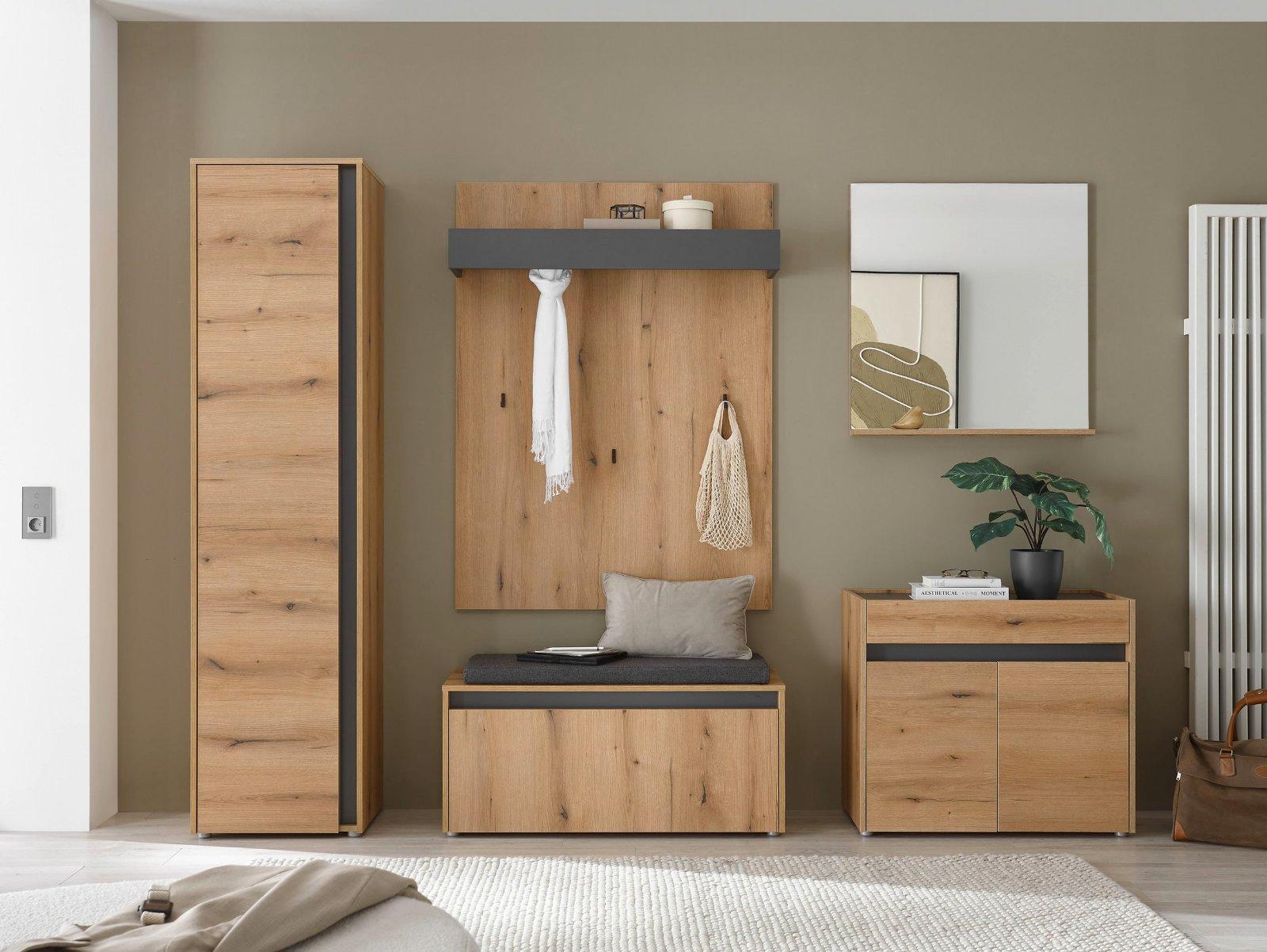 Garderobenschrank mit Stauraum 50 cm breit - Bild 2