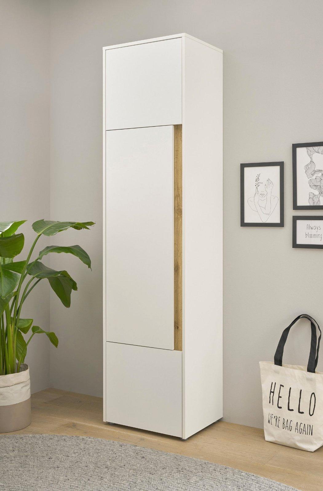 Modernen Aktenschrank in Weiß, 50 cm breit