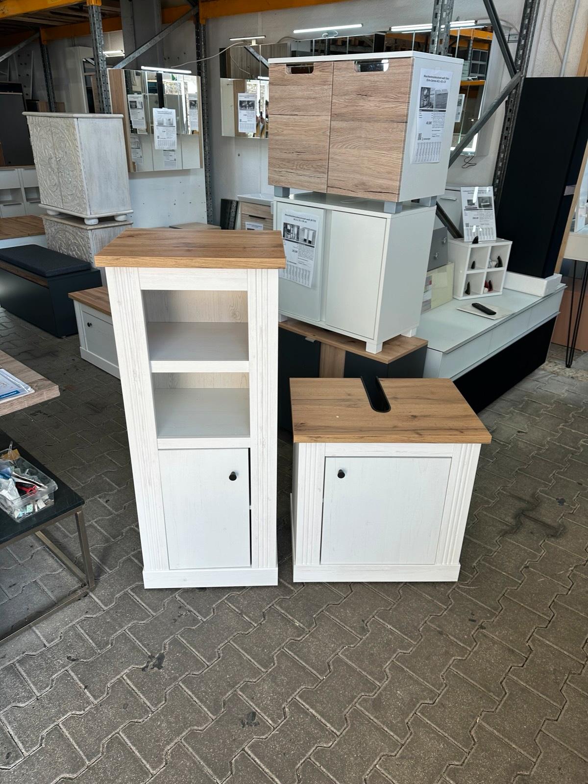 Bad Möbel Set: Waschbeckenunterschrank & Midischrank - Bild 2