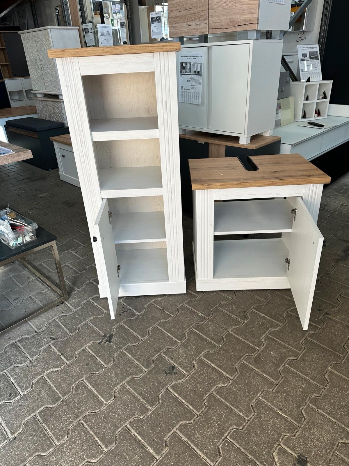 Bad Möbel Set: Waschbeckenunterschrank & Midischrank - Bild 5