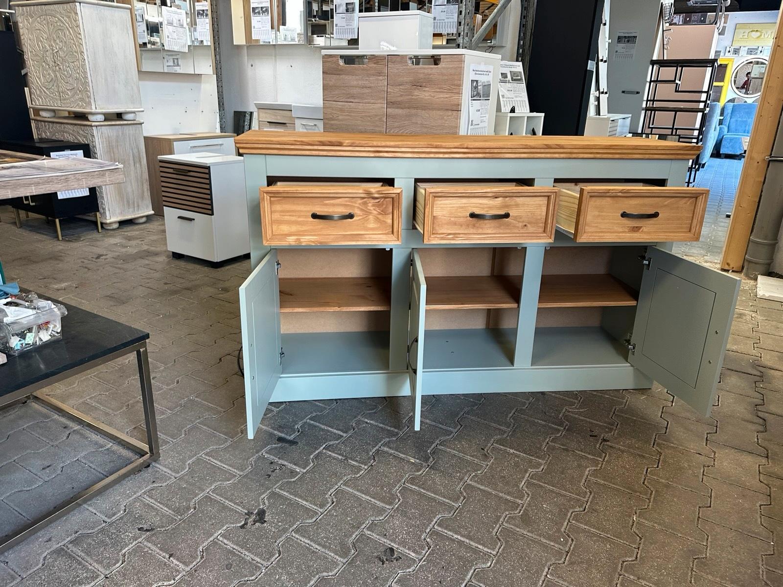 Buffet aus massivem Kiefernholz mit Antikgriffen - Bild 6