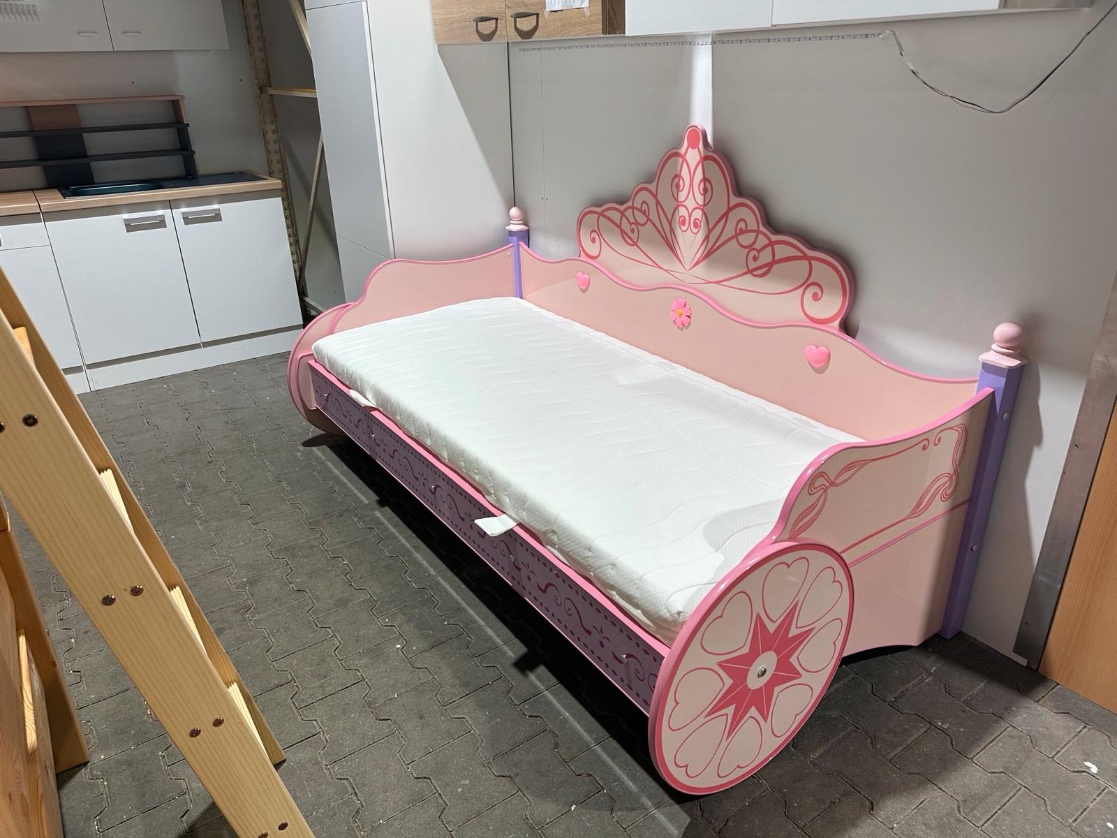 Kinderbett Princess 90x200 cm Rosa - Bild 2