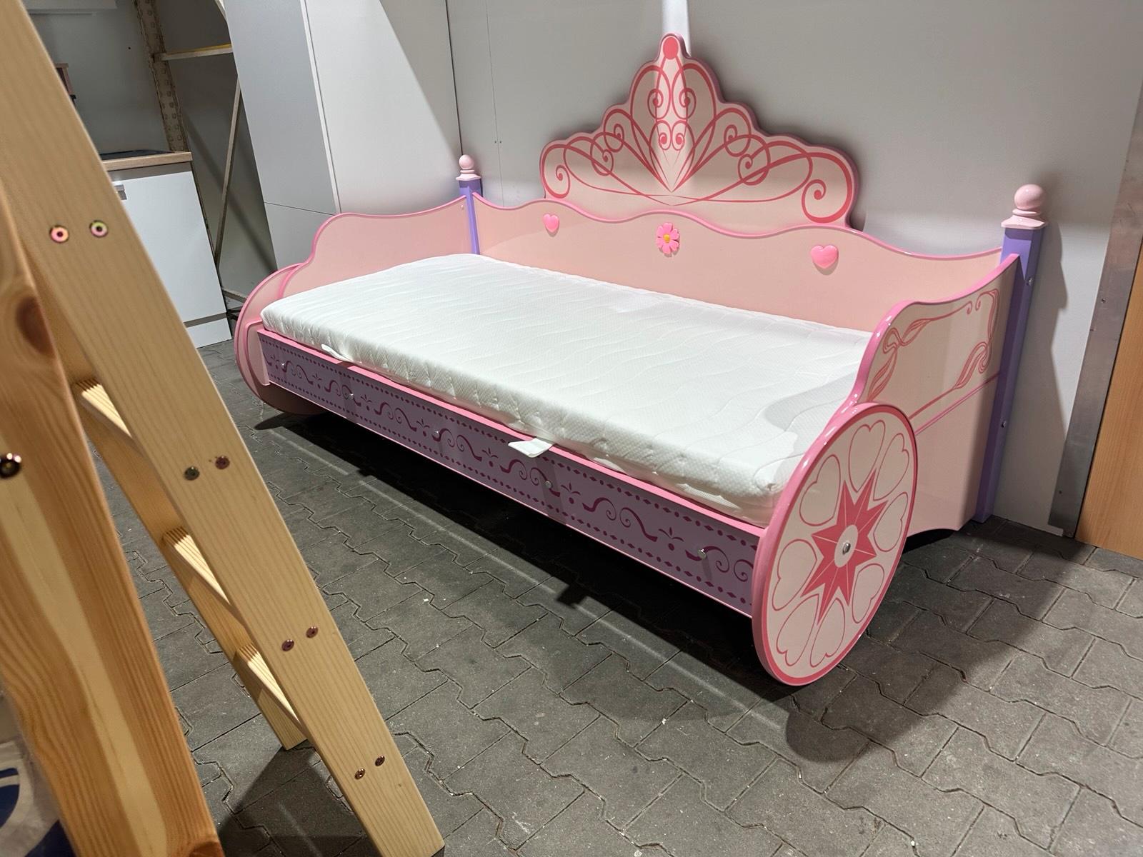 Kinderbett Princess 90x200 cm Rosa - Bild 3