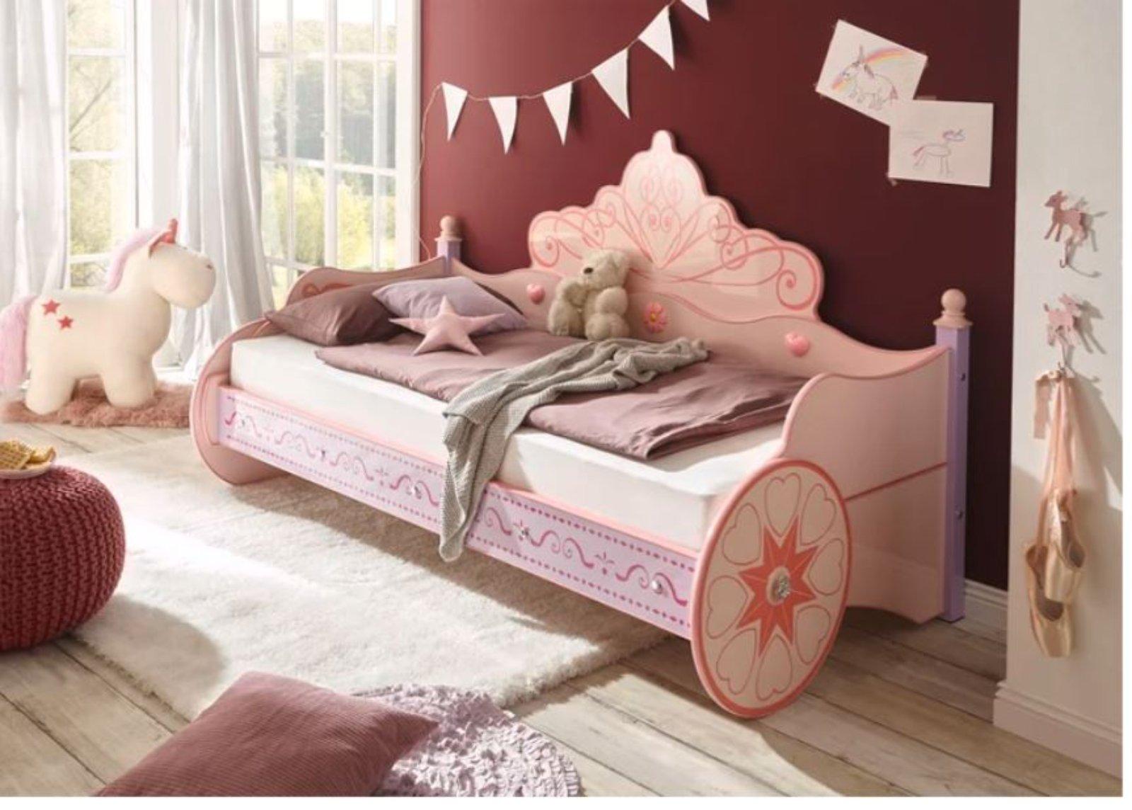 Kinderbett Princess 90x200 cm Rosa - Bild 4