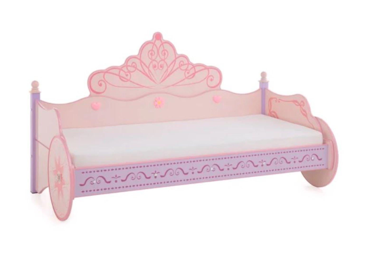 Kinderbett Princess 90x200 cm Rosa - Bild 5