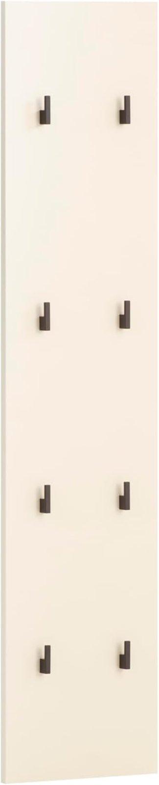 Hakenpaneel cremebeige mit 8 Haken - Bild 2