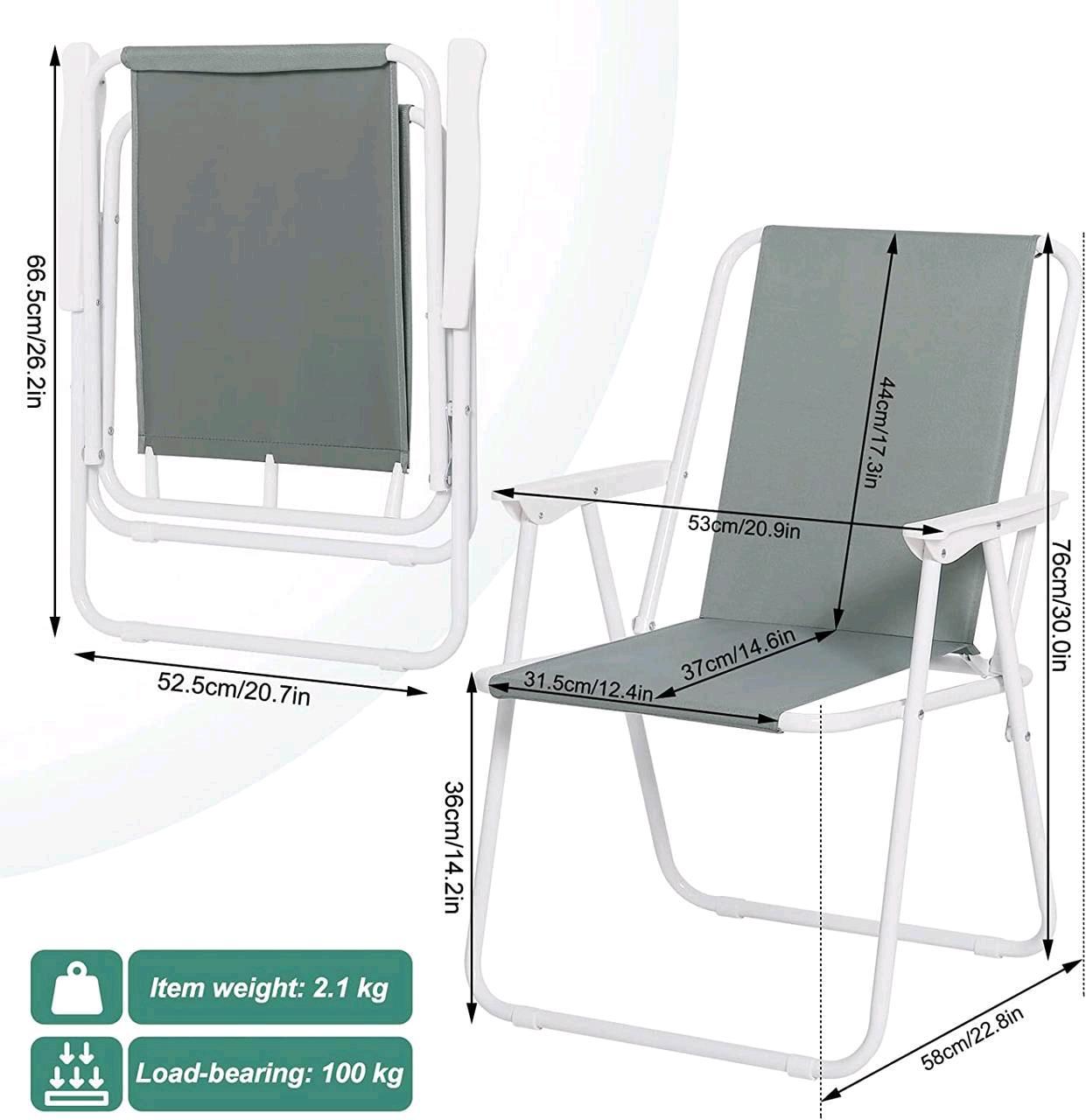 Leichter Klappstuhl mit Armlehnen - Bild 2