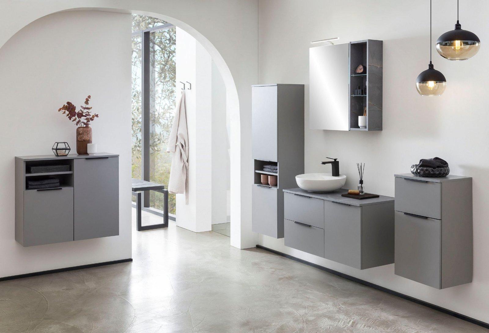 Hochschrank in Platingrau mit Softclose - Bild 2