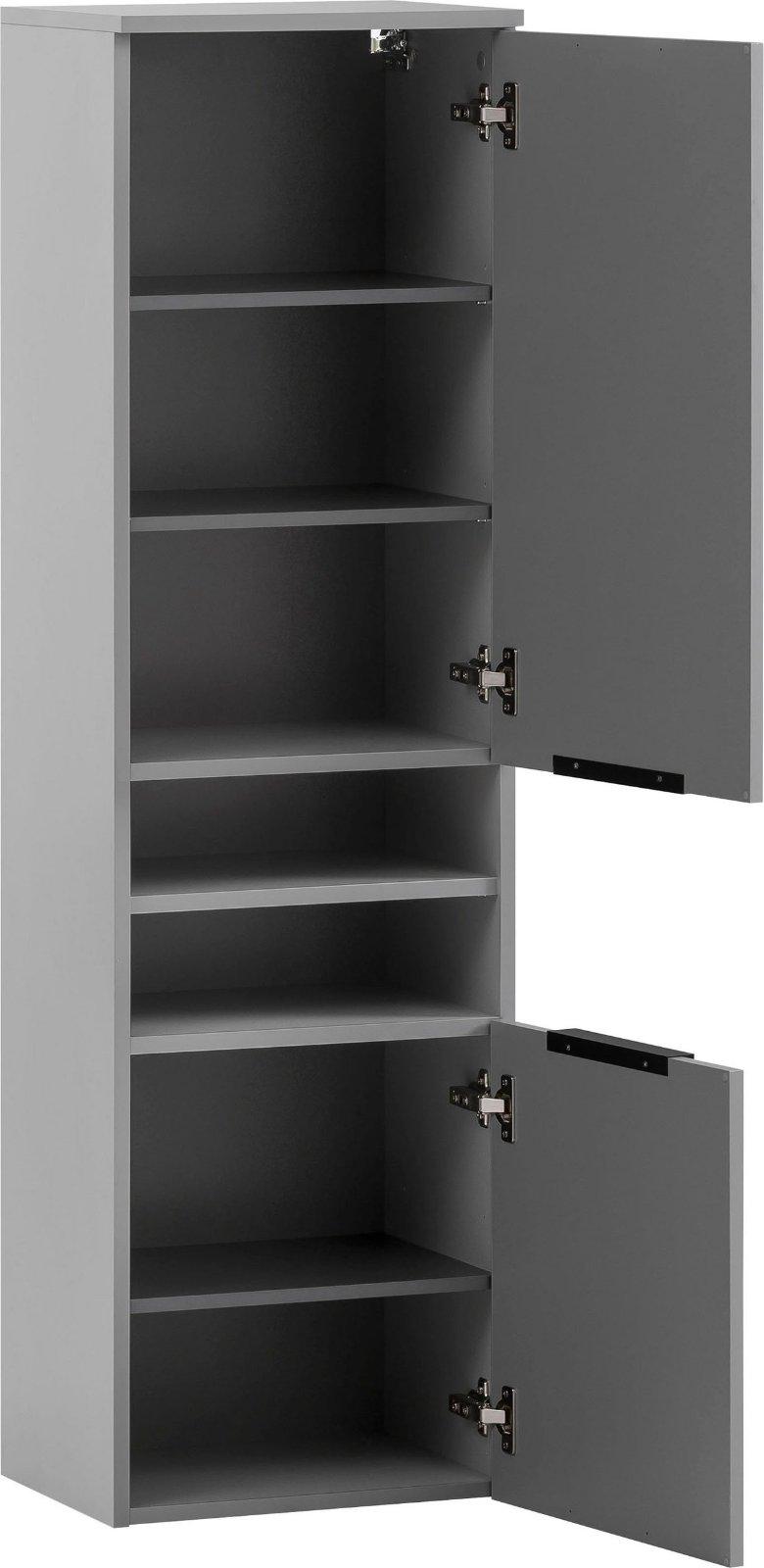 Hochschrank in Platingrau mit Softclose - Bild 3