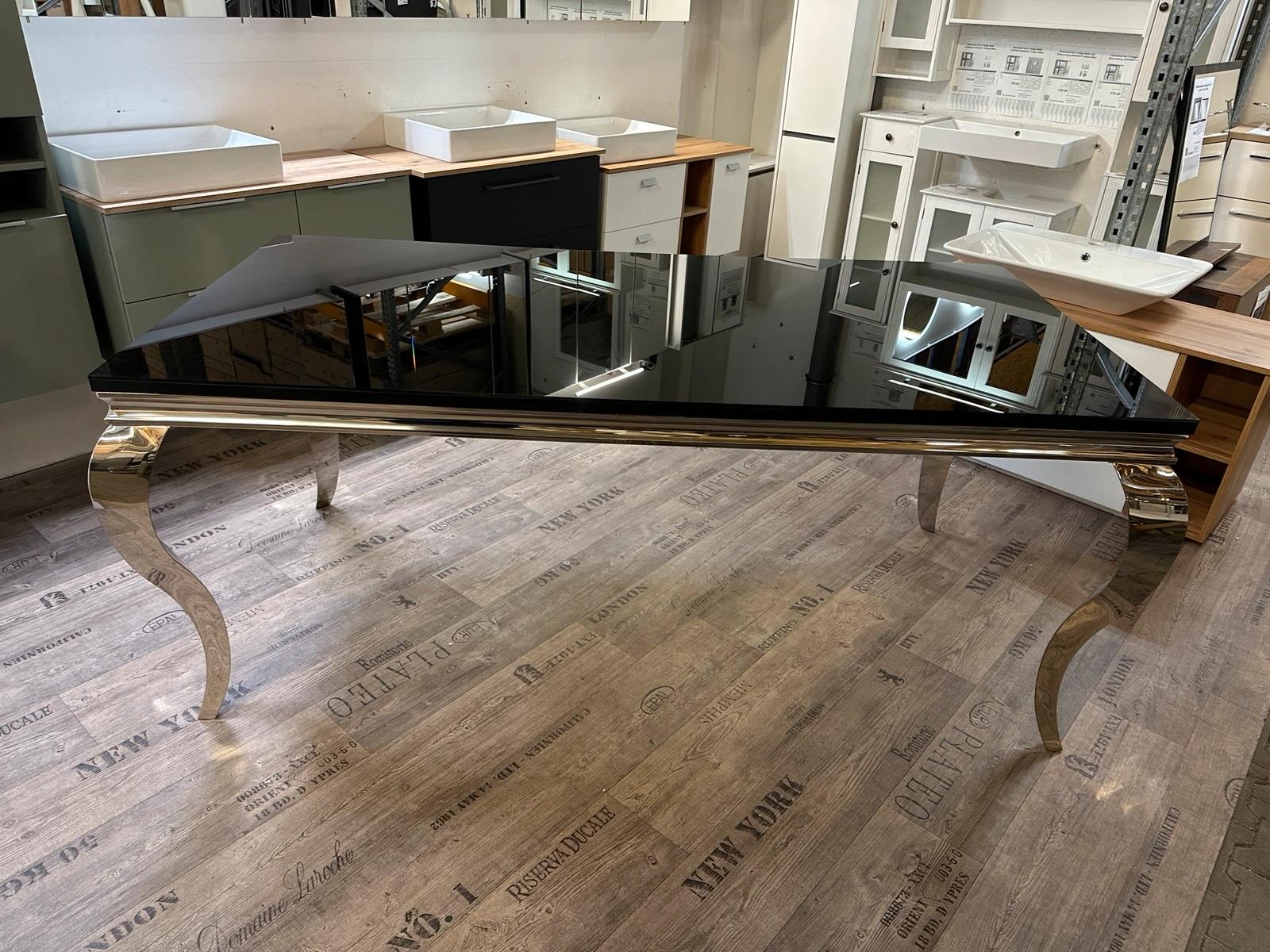 Designer Esstisch Edelstahl 180x90cm - Bild 5