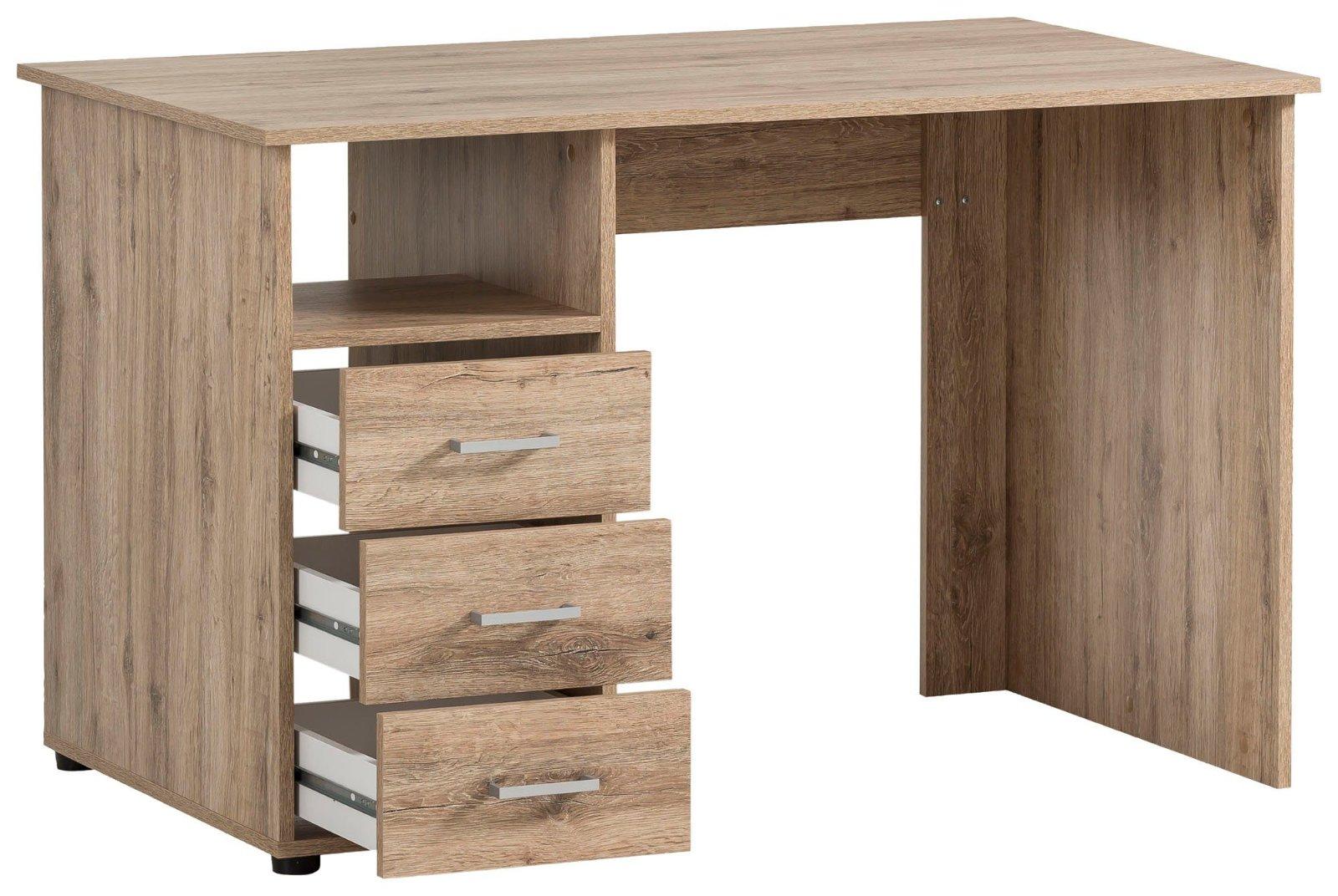 Schreibtisch aus Wildeiche mit Stauraum - Bild 3