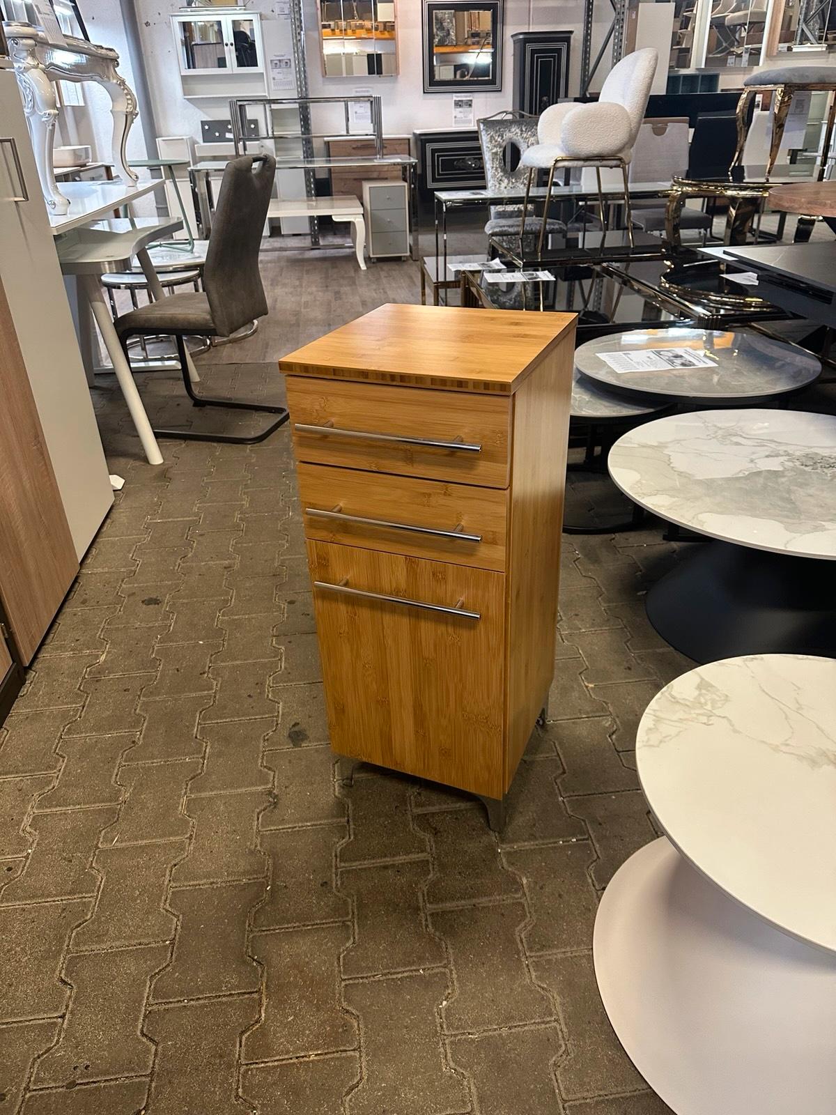 Bambus Unterschrank Massivholz 32,5 cm