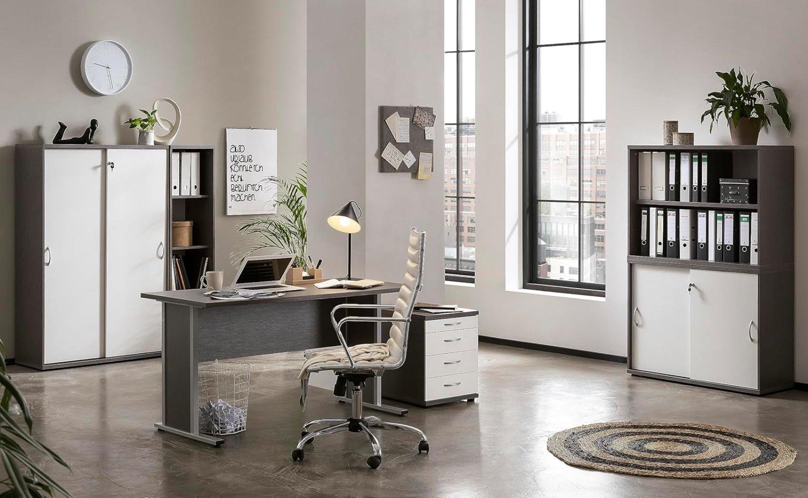 Stapelbares Regal in Esche Grau