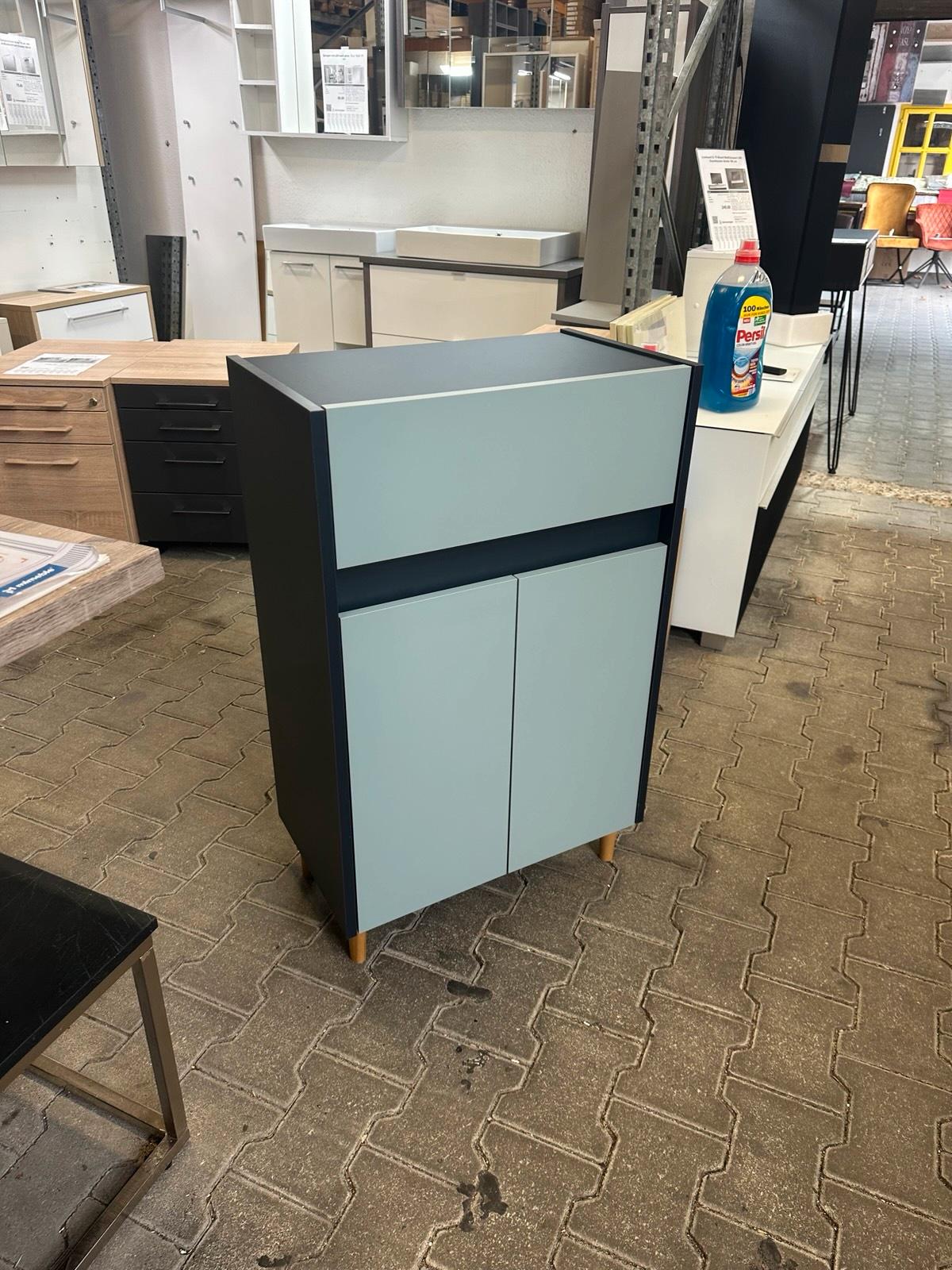 Unterschrank Nachtblau mit Schubkasten