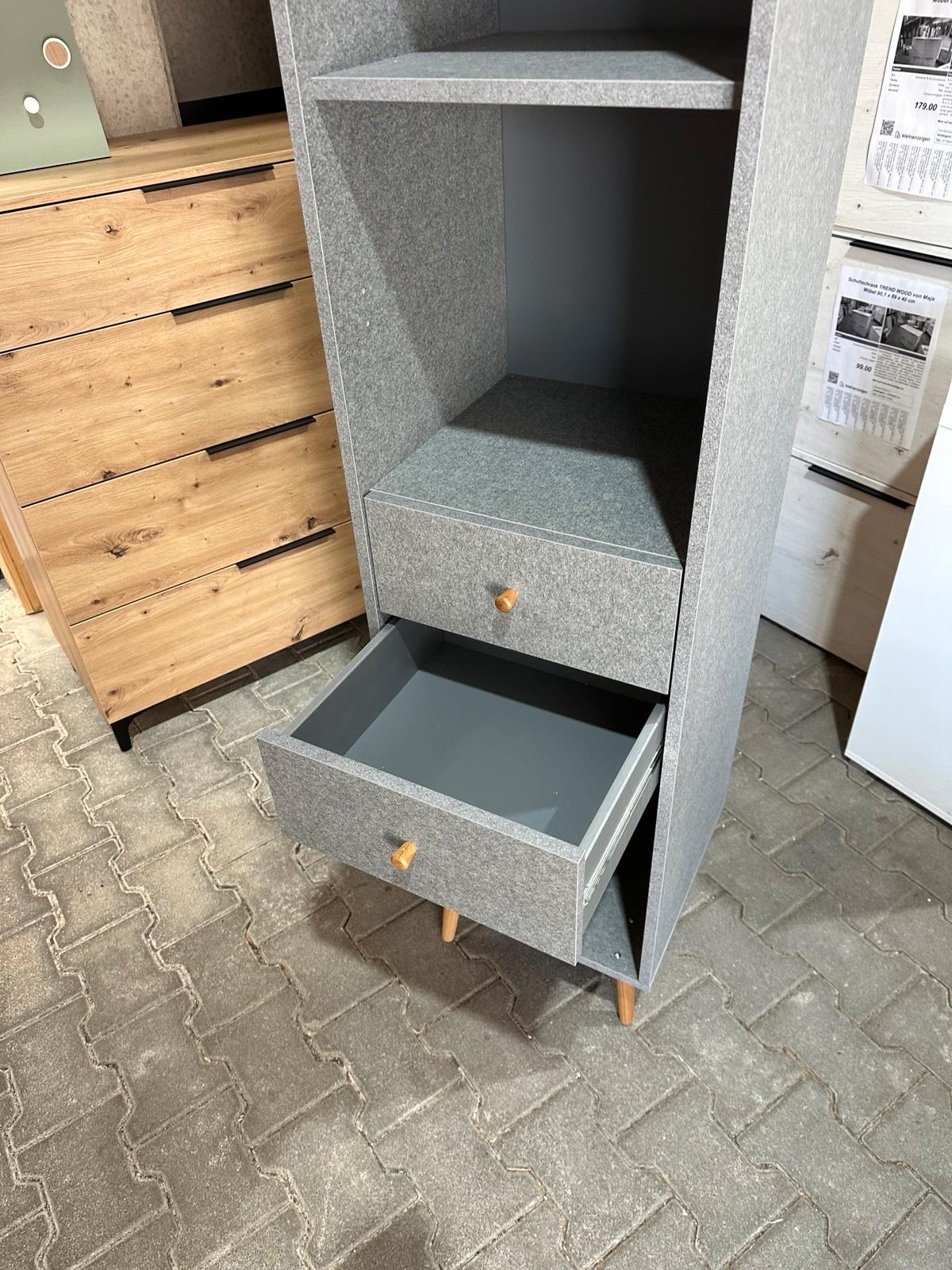 Hochschrank Grau mit 2 Schubkästen - Bild 7
