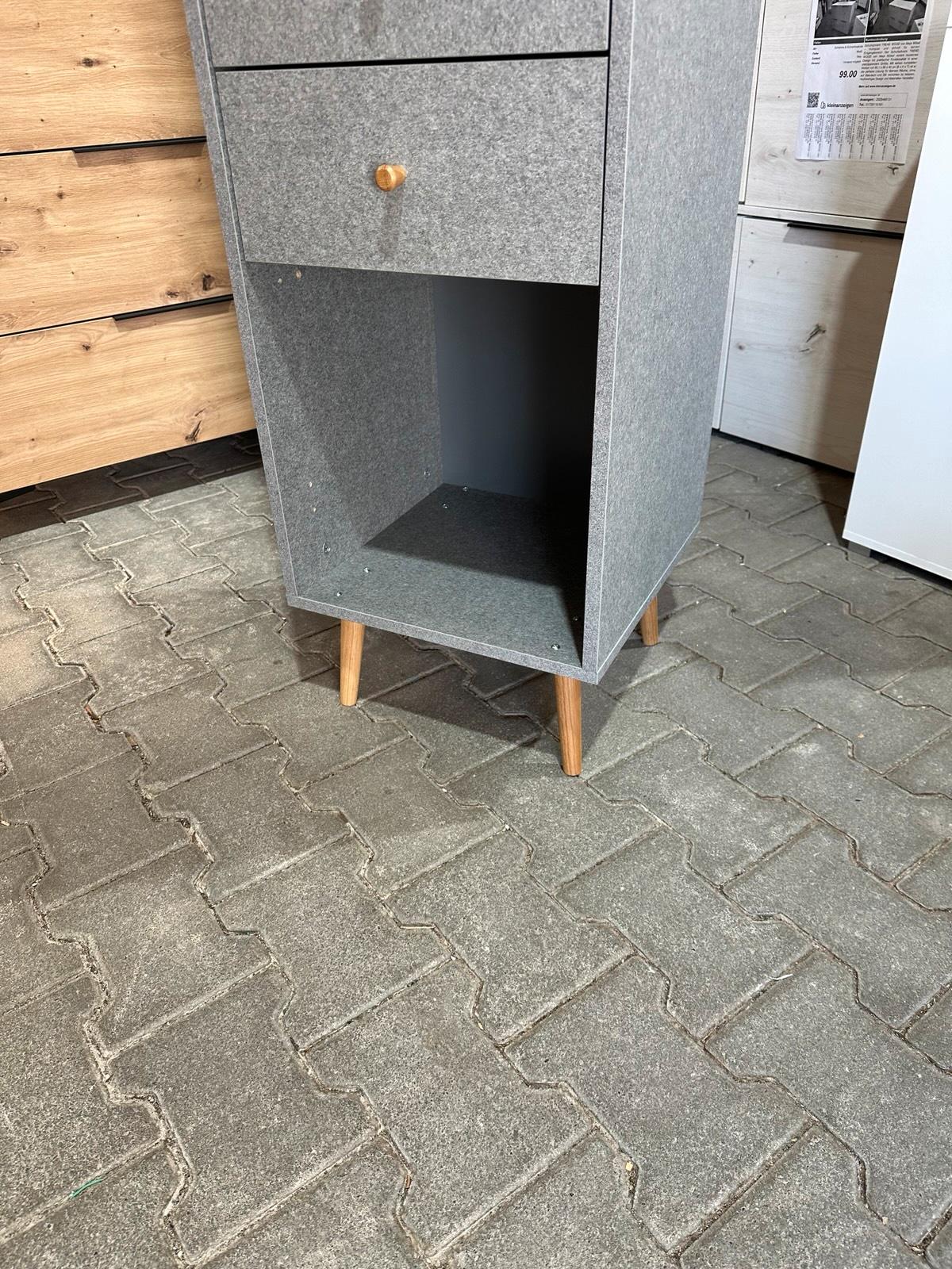 Hochschrank Grau mit 2 Schubkästen - Bild 9