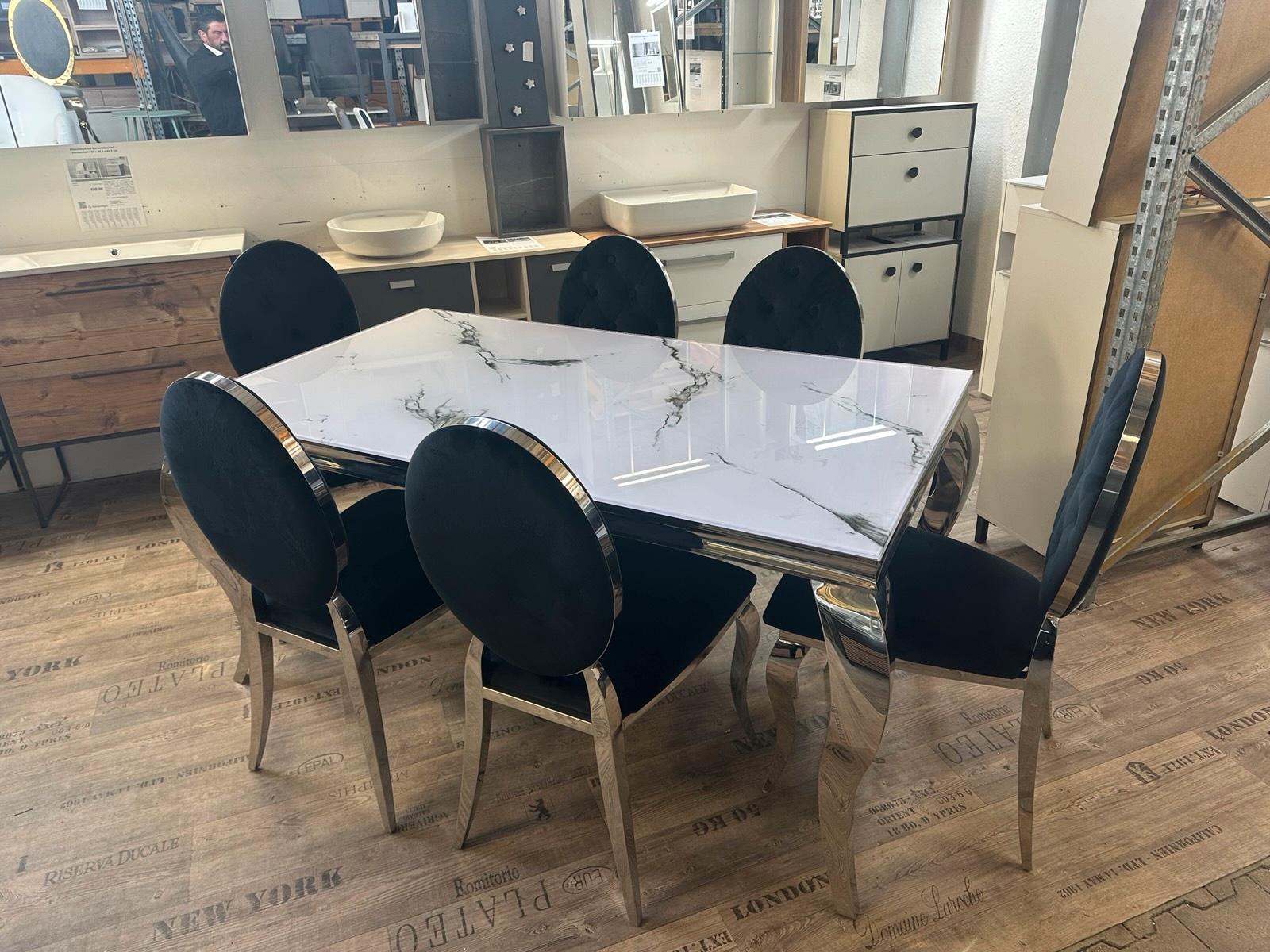 Luxus Esstisch Set mit 6 Stühlen - Bild 10