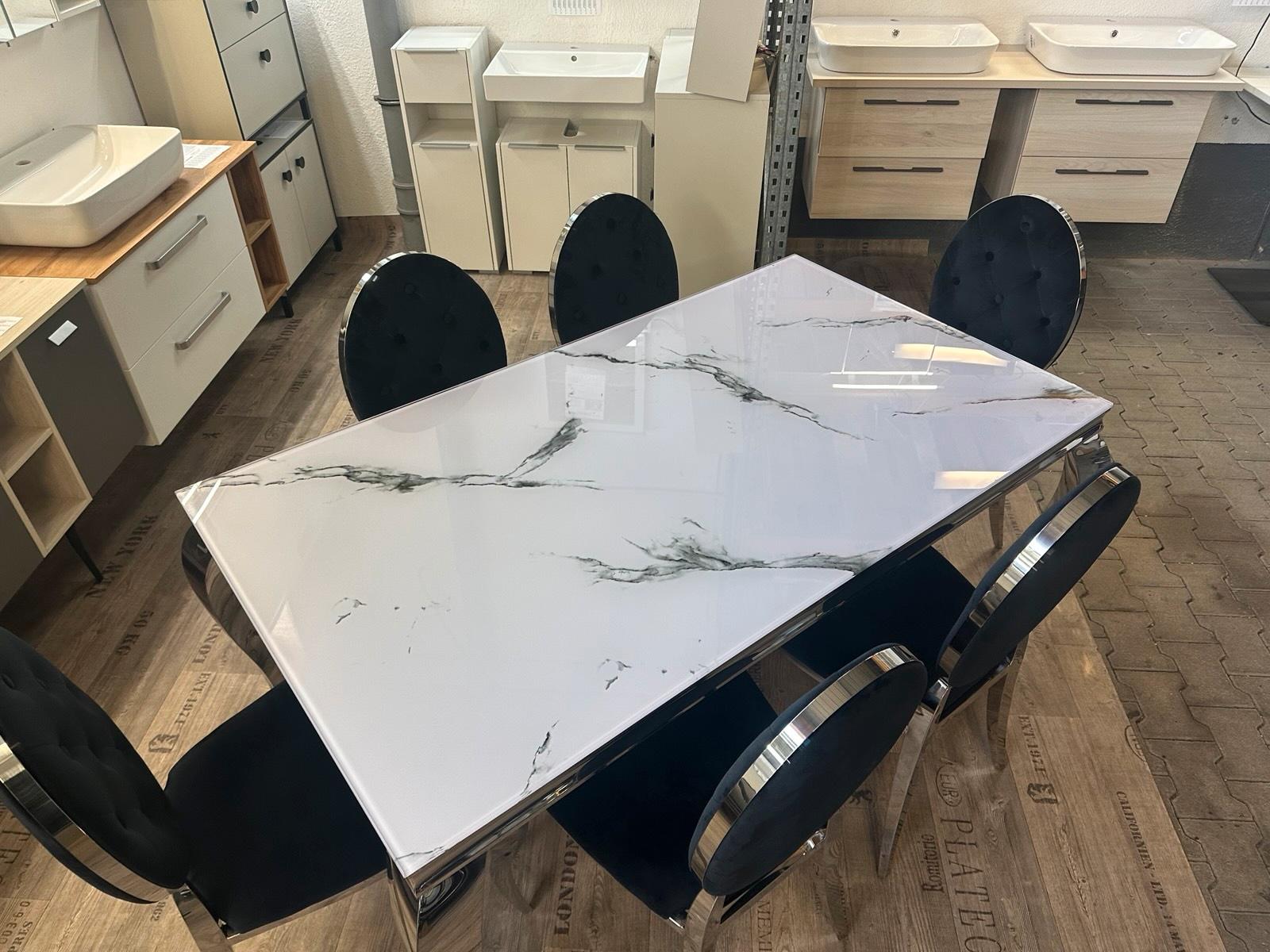 Luxus Esstisch Set mit 6 Stühlen - Bild 2