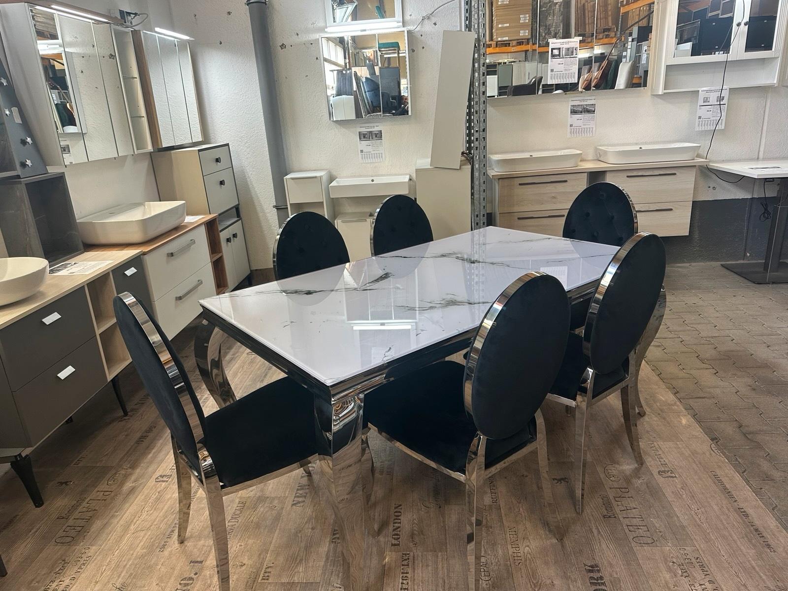 Luxus Esstisch Set mit 6 Stühlen - Bild 4
