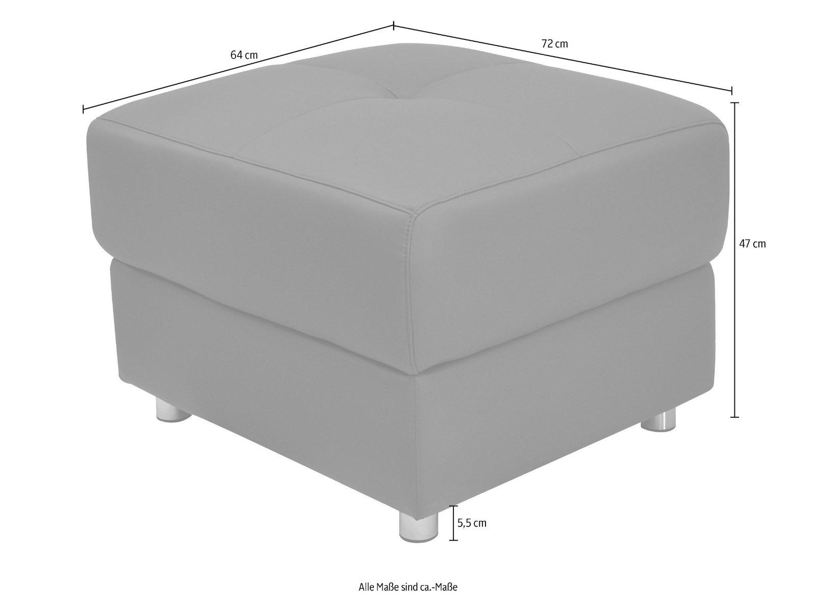 Hocker mit Federkern und Stauraum - 72 cm - Bild 2