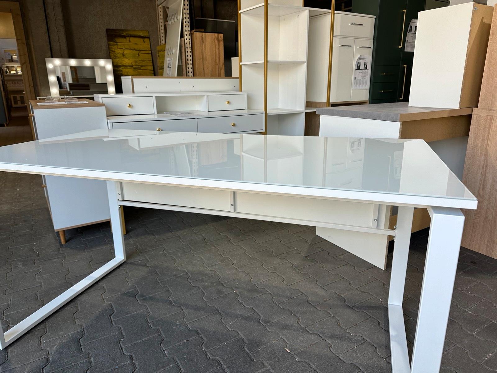 Schreibtisch Trendo Weiß 160x80 cm - Bild 6