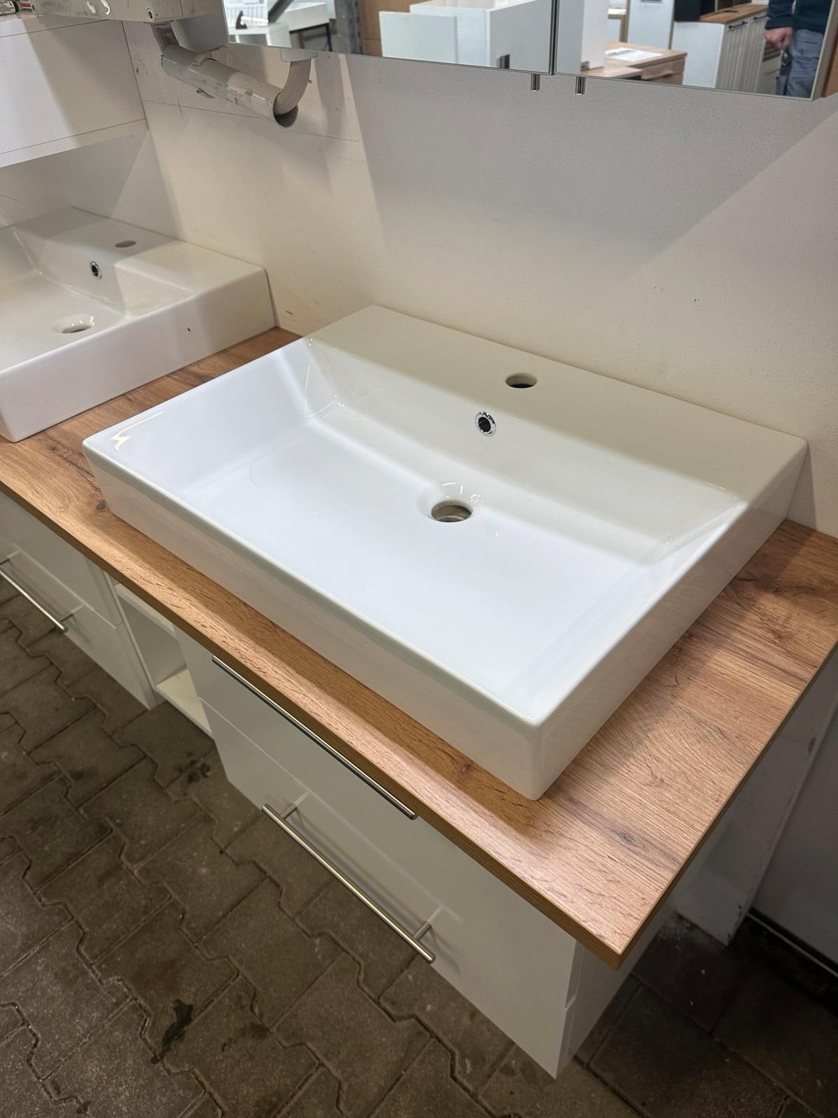Doppelwaschtisch Eiche Landhaus 165 cm - Bild 10