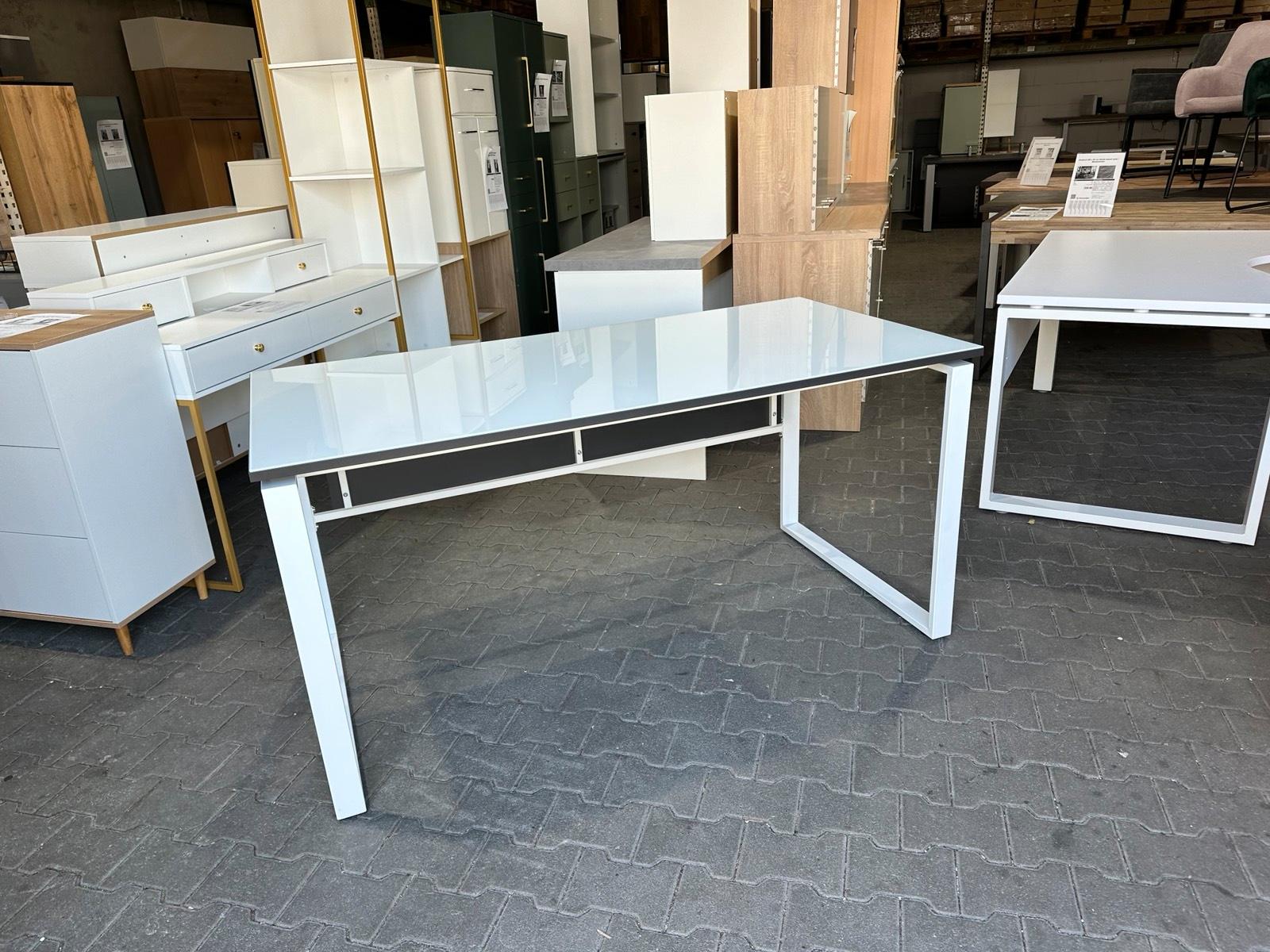 Anthrazit Weißer Schreibtisch 160x80 cm - Bild 5