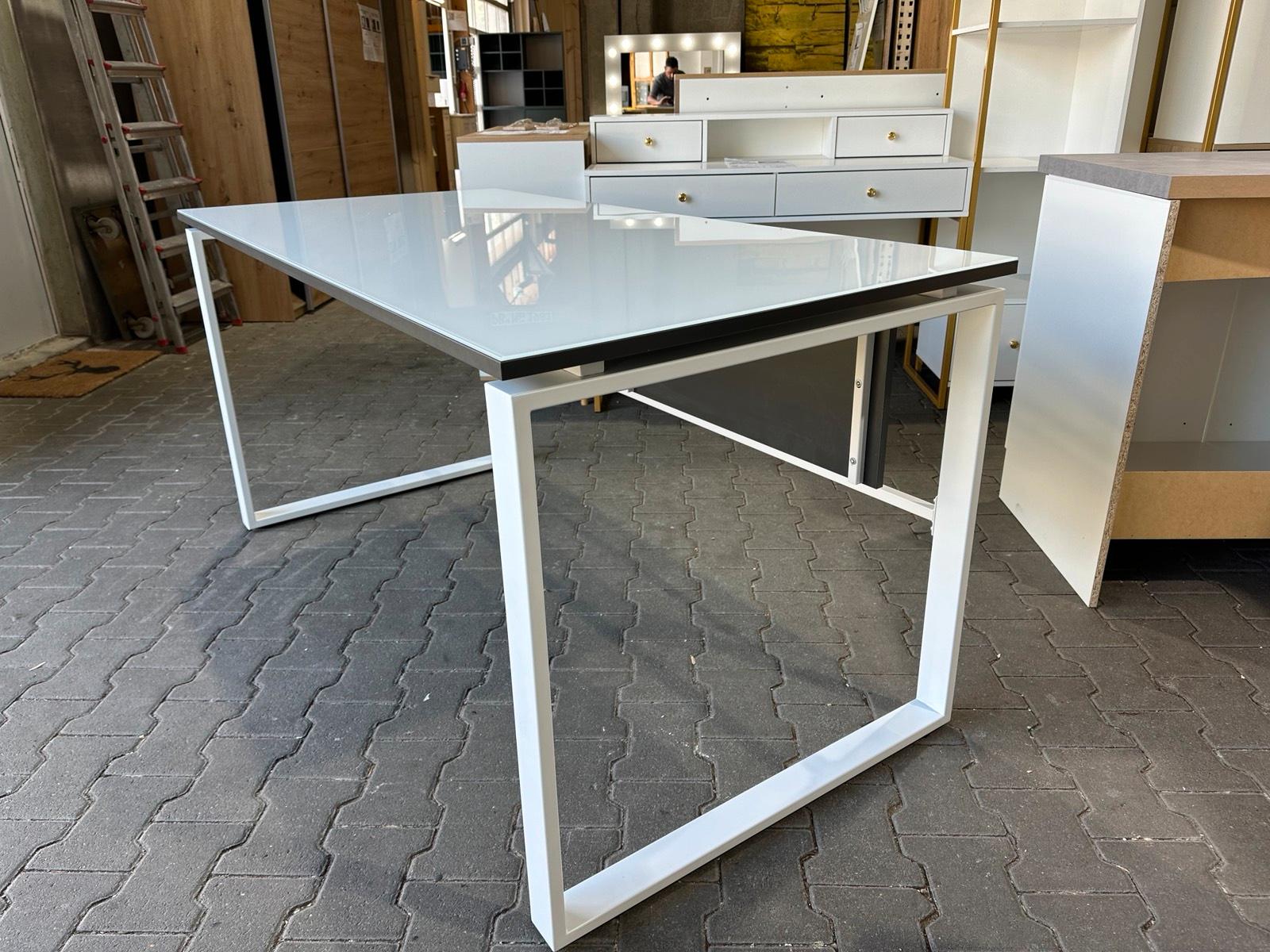 Anthrazit Weißer Schreibtisch 160x80 cm - Bild 7