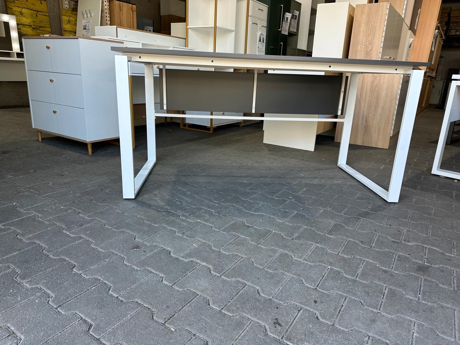 Anthrazit Weißer Schreibtisch 160x80 cm - Bild 9