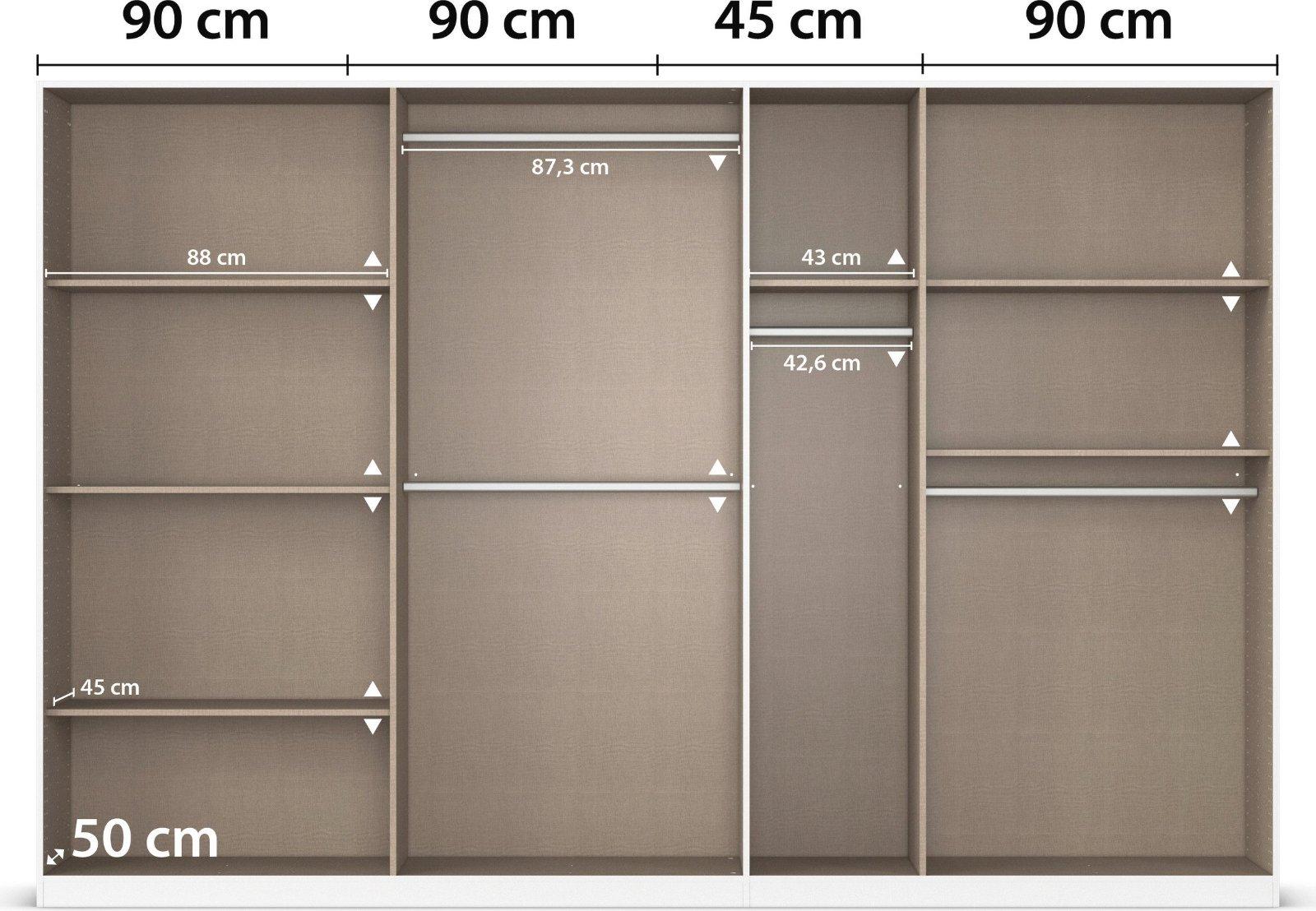 Moderner Drehtürenschrank 315 cm - Bild 3
