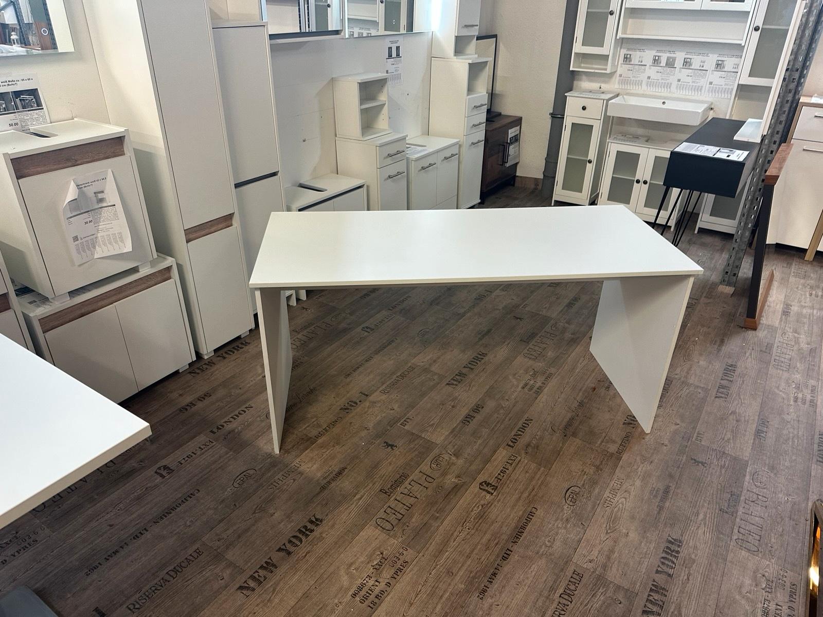 Moderner Schreibtisch in Weiß 150 cm