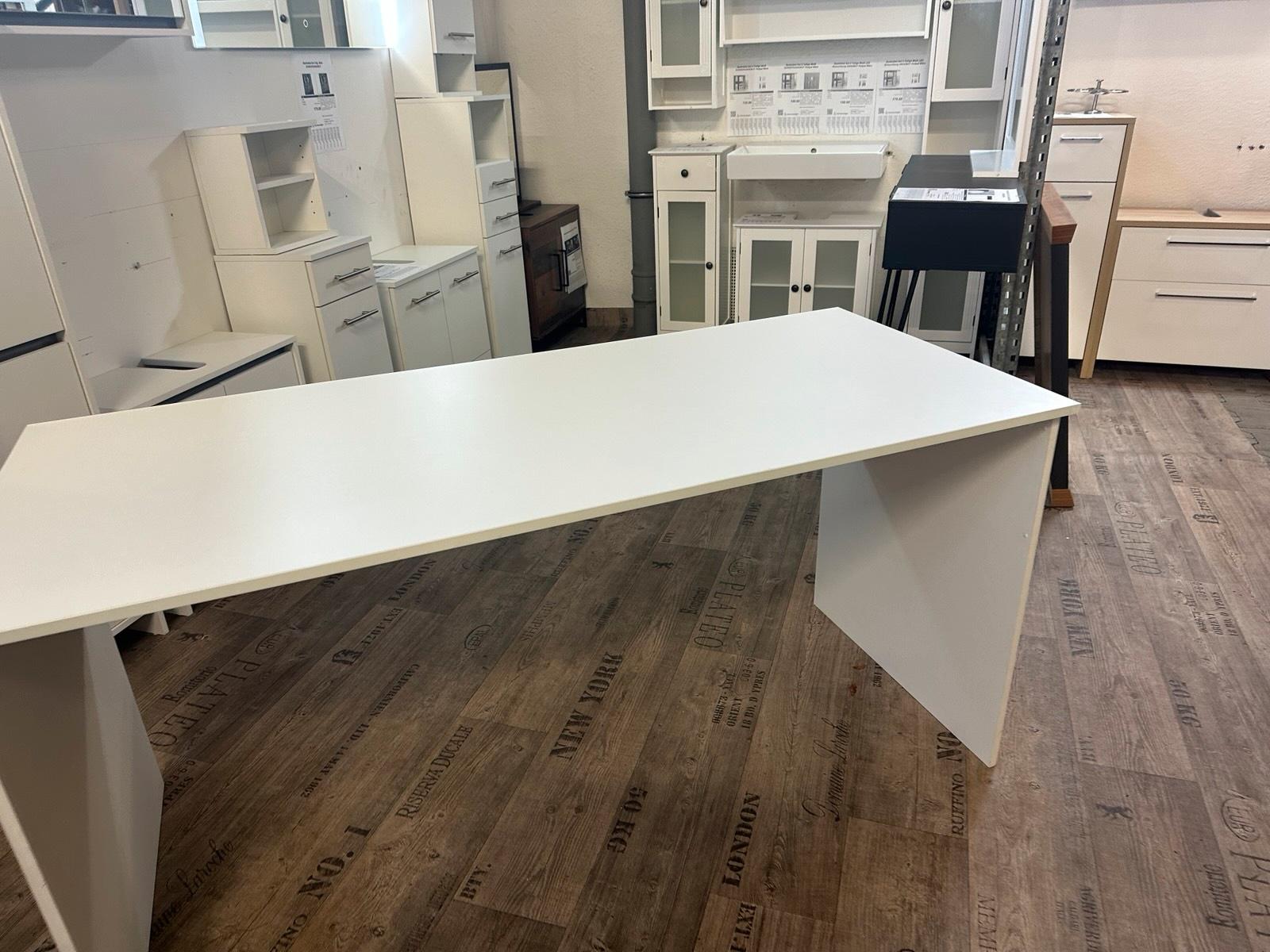 Moderner Schreibtisch in Weiß 150 cm - Bild 3